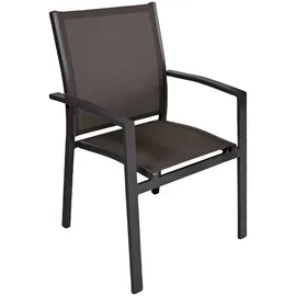Garden Pleasure Stapelstuhl ELENA 56,5 x 56,5 x 0 cm grau 2 St.