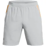 Under Armour Launch 7'' - kurze Laufhosen - Herren - Grey/Orange - L Shorts Männlich Grau