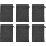 BUTLERS Fabulous Waschlappen in Grau 21x15 - Frottier Waschhandschuh 100% Baumwolle - Saugstarke und weiche Microfaser