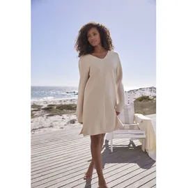 s.Oliver Sweatkleid Langarmkleid Beige 40/42