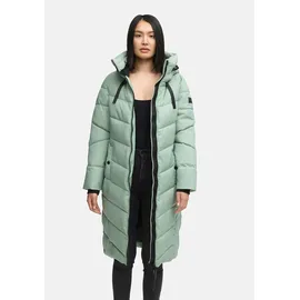 Navahoo Damen, Gr. M, smokey mint, Obermaterial: 100% Polyester; Innenseite: 100% Polyester; Futter: 100% Polyester, Jacken Winterjacke, mit Teddyfell innen