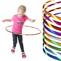 Funny Kinder Hula Hoop Reifen Ø80cm, Silber-Orange