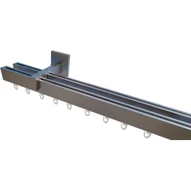 INDEKO Gardinenstange INDEKO "Consul", weiß, L:260cm Ø:20mm, Aluminium, Gardinenstangen, Innenlauf Komplett-Set inkl. Gleitern und Montagematerial