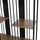 Mendler HWC-P12 Bücherschrank 180 x 80 x 31 cm Schwarz/Braun Holz/Metall