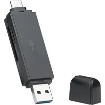 goobay USB 3.0 - USB-C 2-in-1 Kartenlesegerät (1er Blister)