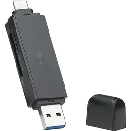 goobay USB 3.0 - USB-C 2-in-1 Kartenlesegerät (1er Blister)