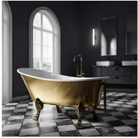 Bernstein freistehende Badewanne Acryl, Nostalgie Retro 175cm PARIS, PREMIUM