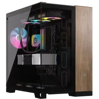 Corsair 6500X (Tempered Glass) Midi-Tower PC-Gehäuse Schwarz, Walnuss