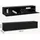 [en.casa] Evaton TV-Lowboard 160 x 32 x 30 cm Schwarz Hochglanz Spanplatte