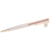 Swarovski Crystalline Kugelschreiber Herz, Rosa, Creme, Roségold Legierung