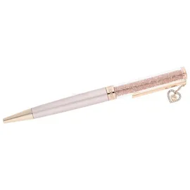 Swarovski Crystalline Kugelschreiber Herz, Rosa, Creme, Roségold Legierung