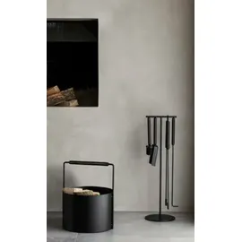 BLOMUS Kaminholzkorb Ashi 35 cm schwarz