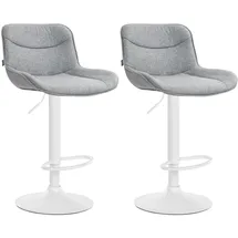deluke Barhocker RAGAD 49 x 51 x 85 cm Grau/Weiß