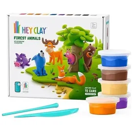 Hey Clay Set Waldtiere Bastelwerkzeug