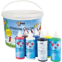 Kreul Powerpack Burg Fenstermalfarben farbsortiert