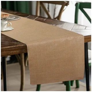 SinLaw Tischdecke Jute Tischläufer, Rolle Jute Hochzeit Rustikale Vintage Gartenarbeit (1-tlg), Für Hochzeiten, Feste, Tischdekorationen, 30 x 1000 cm