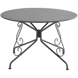 vente-unique Gartentisch Ø 120 x 74 cm Anthrazit