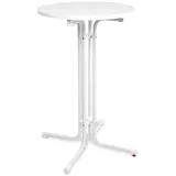 Beautissu Stehtisch Sylt Ø 70 cm Weiß