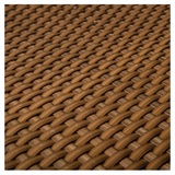 Haga - Balkonblende 0,9m Br. (Meterware) Sichtschutz aus PE-Rattan cognac