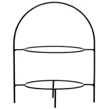 Ritzenhoff & Breker 2-stöckige Etagere Tjäna 28 cm Metall Schwarz