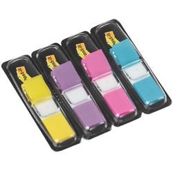 Post-it Index Haftstreifen »Index Mini« 43,2 x 11,9 mm, lila/pink/türkis/gelb lila, 4.32x1.19 cm