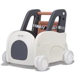 Leogreen Lauflernwagen Baby Push Pull Lauflernhilfe Spielzeug, 4 in 1 Lauflernhilfe zum Sitzen und Stehen mit Rädern, Laufwagen Gehfrei Gehhilfe für 1-3 Jahre alte Mädchen und Jungen Lernen Laufen