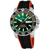 Festina Herrenuhr Kautschuk schwarz orange The Originals Armbanduhr D2UF20662/2 - Schwarz