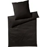 YES FOR BED Pure & Simple Uni Schwarz 200 x 200 cm + 2 x 80 x 80 cm