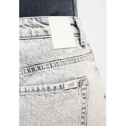 Mom-Jeans MUSTANG "Damen Style Charlotte", Damen, Gr. 30, 200 hellgrau, Denim/Jeans, 100% Baumwolle, bequem, Jeans