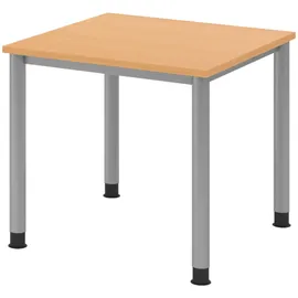 bümö Schreibtisch H-Serie Buche / Braun