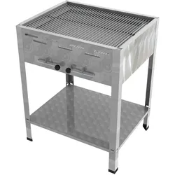 ChattenGlut Professional 3er Holzkohle Bräter Standgerät Grill mit Rost 650X530x800mm