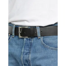 Top Gun Herrengürtel Leder schwarz 100 cm
