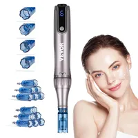 Vevor Professioneller Microneedling-Stift M8S, elektrischer Derma-Pen mit 12 Anti-Rückfluss-Kartuschen, Dermapen-Schönheitsgerät mit 6 variablen Geschwindigkeiten mit LCD-Display und 0–2,5 mm
