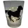 Lichtidee24 Teelicht Glas Windlicht print "galopierendes Pferd" schwarz Handmade Dekoration
