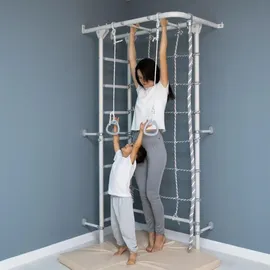 JEFlex Sprossenwand ClimbMaxx M5 weiß-grau - Weiß/Grau