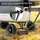 MIWEBA Bollerwagen Canvas mit Dach grau