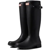 HUNTER Damen Gummistiefel schwarz/rot/Creme 40,5 - 41 EU