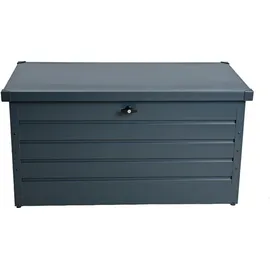 Estexo Metall Auflagenbox Kissenbox Gartentruhe Gartenbox Aufbewahrungsbox Anthrazit