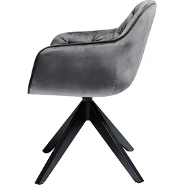 Jahnke Schalenstuhl »KENSINGTON TWIST LOCK« (Set) 1 Stk.Twistlock - dreht sich in Ausgangsposition zurück Jahnke HELLGRAU + schwarz