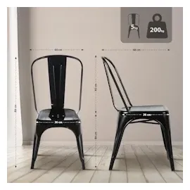 CLP Stuhl Benedikt schwarz