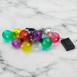 Spetebo 1.01 Solar Lichterkette mit 10 LED Glühbirnen - 180 cm - Party Deko beleuchtet