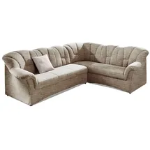 DOMO collection Ecksofa DOMO COLLECTION "Papenburg B/T/H: 242/190/84 cm L-Form", braun, B:242cm H:84cm T:190cm, Struktur ( 90% Polyester, 10% Polyacryl);Microfaser PRIMABELLE (100% Polyester);Kunstleder SOFTLUX;Luxus-Microfaser (100% Polyester), Sofas, Ecksofa, wahlweise