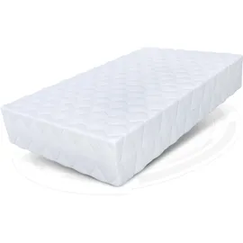 Fdm Laval MAX Taschenfederkernmatratze 180 x 200 cm 9-Zonen Matratze Härtegrad H3/H4 (Mittelhart/Hart) 26 cm Höhe Hybrid Foam Kokosfasereinlage Federkern Bezug Abnehmbar Waschbar TFK