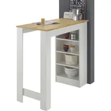 Stella Trading MOJITO TOPSELLER" (Bartisch, Tisch), Bartisch mit Regal beidseitig montierbar braun