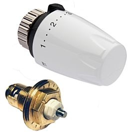 Heimeier Thermostat-Nachrüst-Set 9691-00.230 weiß, mit Thermostat-Oberteil/-Kopf