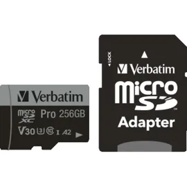 Verbatim Pro 256GB Class 10 UHS-I incl Adapter
