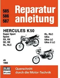 Motorbuch Vol. 585 Reparatie instructies Hercules K50 vanaf 1966