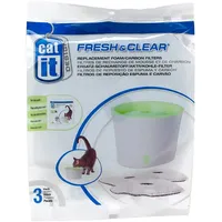 Catit Ersatzreinigungsfilter, Trinkbrunnenfilter, für die 3L Catit Trinkbrunnen, 3er Pack