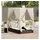 vidaXL Doppelte Sonnenliege 205 x 129 x 200 cm Braun