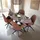 Homestyle4u Essgruppe Esstisch Oval mit 4 Polsterstühlen Bouclé